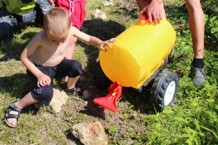 Arrosage des plantation tardive de tournesol!